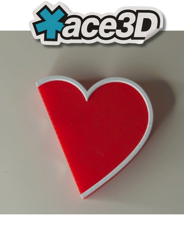 Producto - Imán Decorativo de Corazón para Heladera