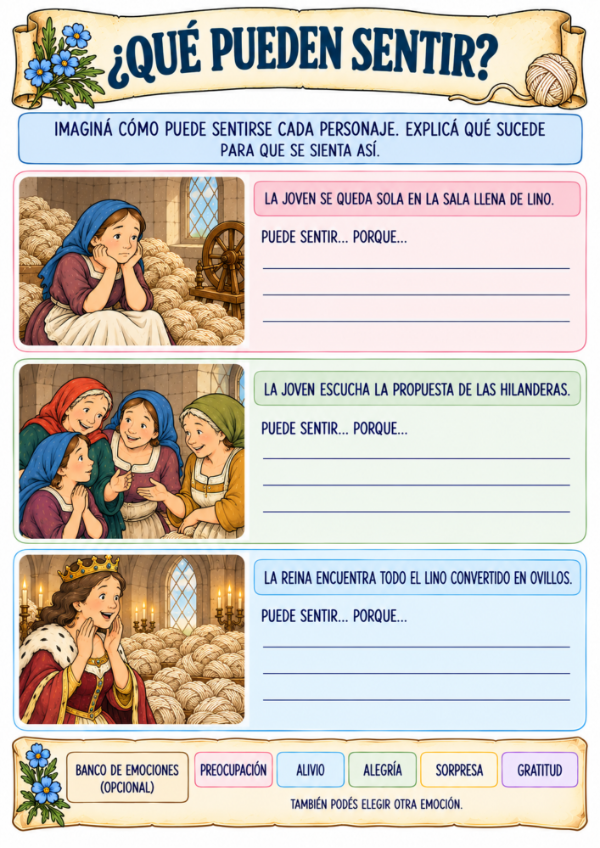 Producto - Las tres hilanderas: Actividades de lectura y escritura - 9