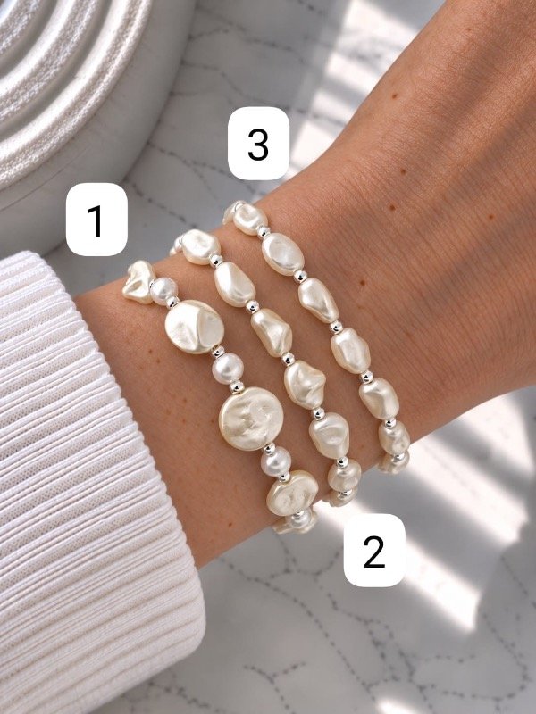 Producto - PULSERA DE PERLAS BARROCAS REGULABLE 1336 - 1