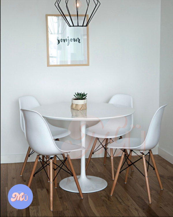 Producto - Mesa Tulip - PIE FINO - Auxiliar 80x75