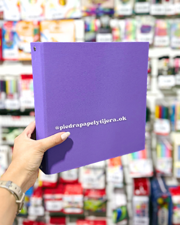 Producto - Carpeta 3 anillos violeta