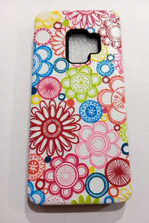 Producto - Funda Rigida Alto impacto Flores para Samsung S9