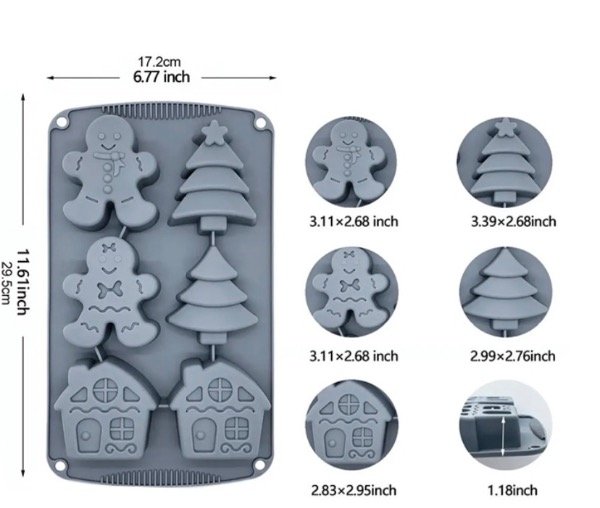 Producto - MOLDE SILICONA MIX NAVIDEÑO - 1