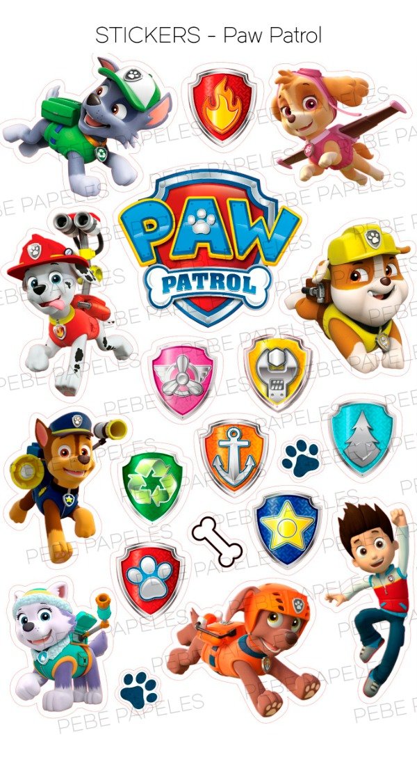 Producto - Stickers Paw Patrol