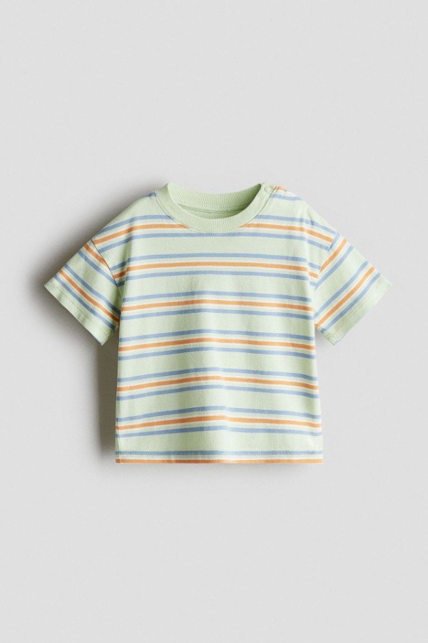 Producto - Remera HyM rayada verde bebe