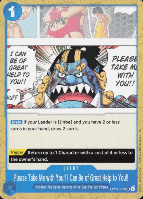 Producto - Please Take Me with You!! I Can Be of Great Help OP14-059 The Azure Sea's Seven