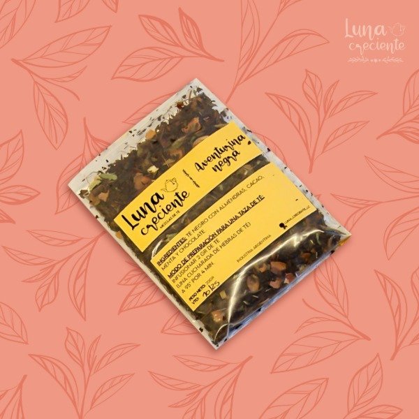 Producto - Aventurina Negra- Té negro,Almendras,Cacao,Menta,Chocolate