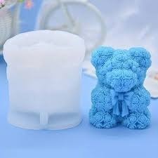 Producto - Molde osito de rosas con moño