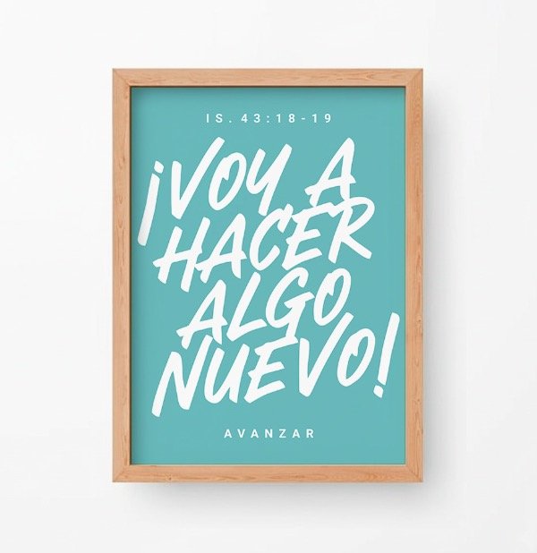Producto - Cuadro "VOY A HACER ALGO NUEVO"