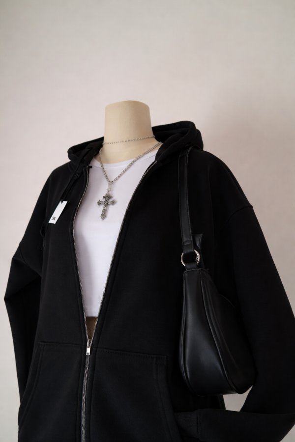 Producto - Campera Block negra frizada