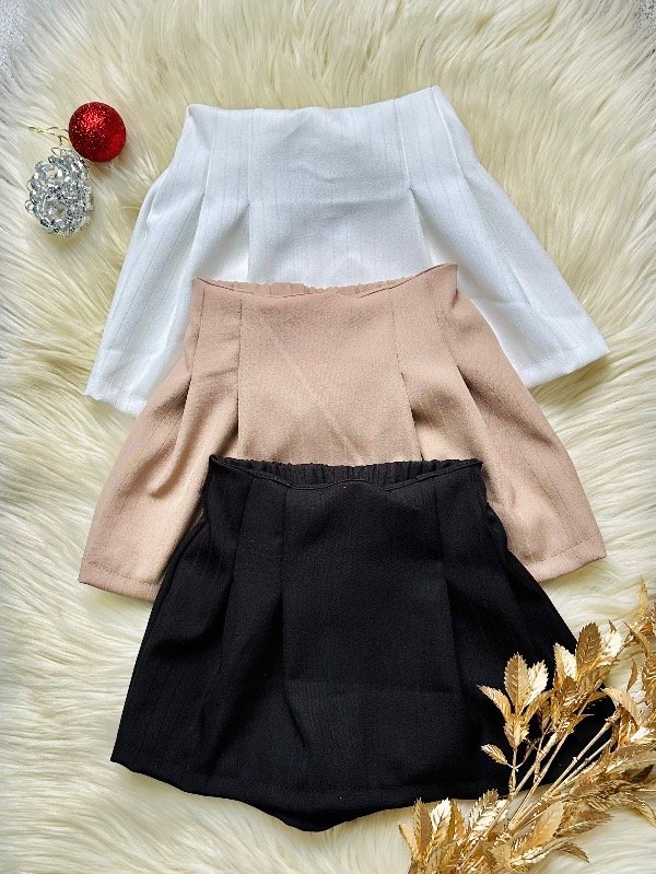 Producto - CURVA SHORT POLLERA SASTRERO LISO