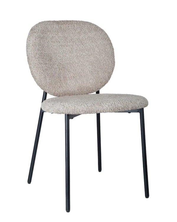 Producto - Silla Orion tapizado en Bucle base negra
