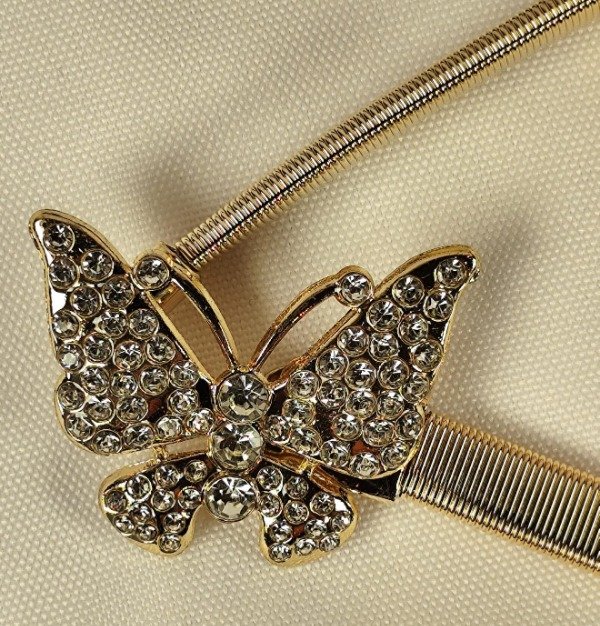 Producto - Cintos Caderines Elastizados Con Strass Mariposa