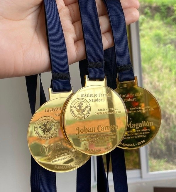 Producto - Medallas Acrílico Espejo x 20 unidades