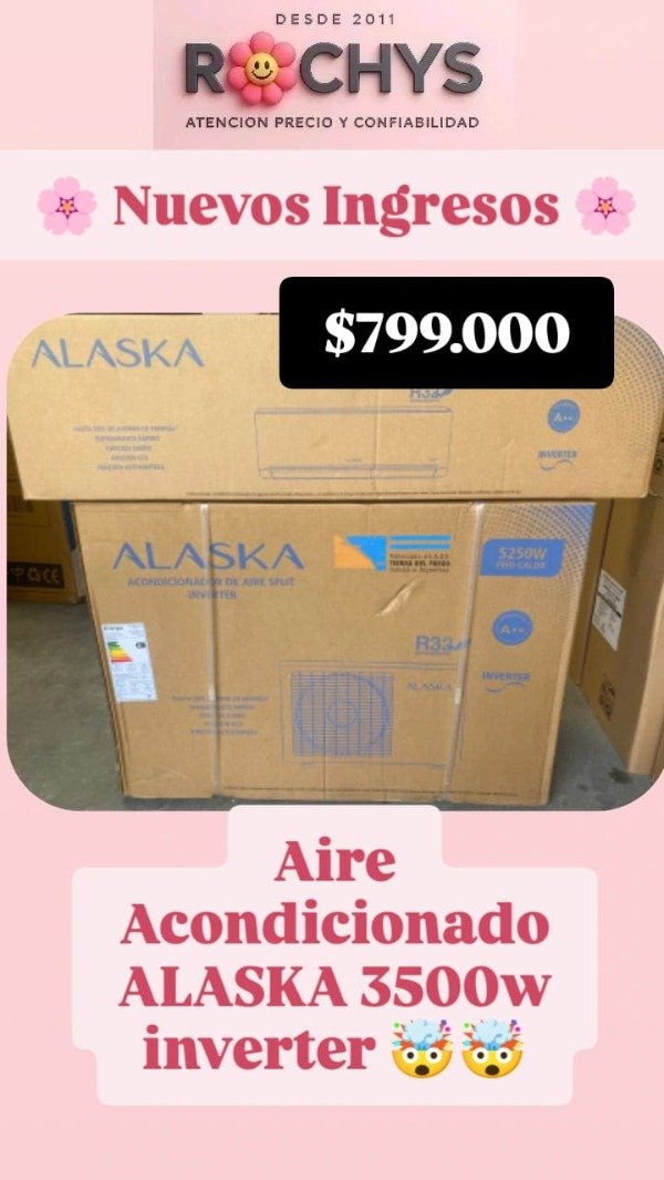 Producto - AIRE ACONDICIONADO ALASKA 3500W INVERTER