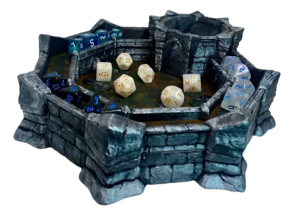 Producto - Bandeja Castillo Negro Y Plateado