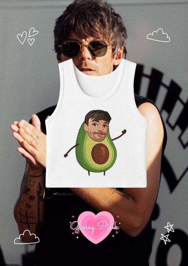 Producto - Tank Top Louis Avocado Efecto Bordado - DTF