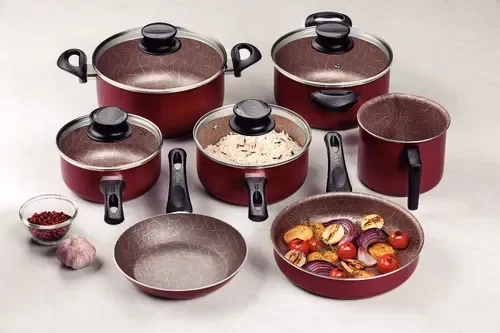 Producto - PARIS TEXTURE BATERIA 11 PZS BORDO TRAMONTINA