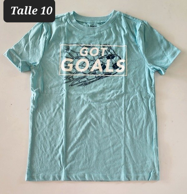 Remera manga corta carters talle 10 celeste — imagen 2