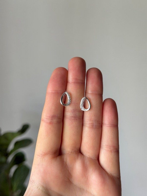 Producto - Aros huecos lisos + cubics - 0