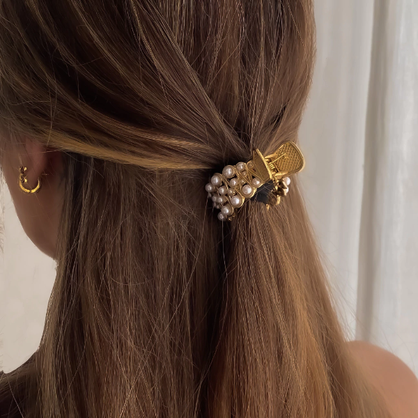 Producto - BROCHE PERLAS CIRCLE DORADA