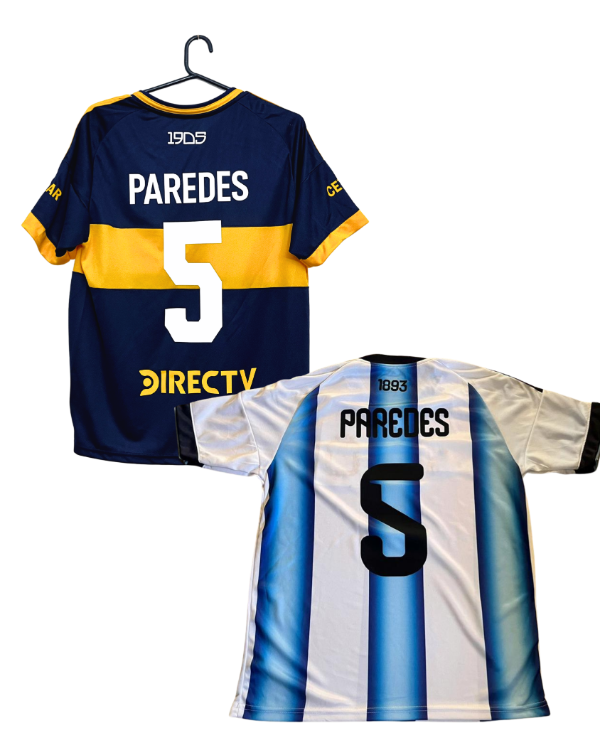 Producto - COMBO 2 - CAMISETAS DE PAREDES (5) - ARGENTINA Y BOCA - 2025/26