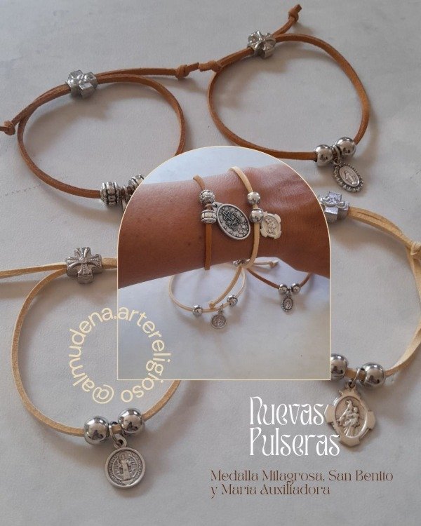 Producto - Pulsera Gamuza Santos