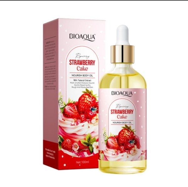 Producto - Aceite Corporal Nutritivo Strawberry Cake Bioaqua 100 ml