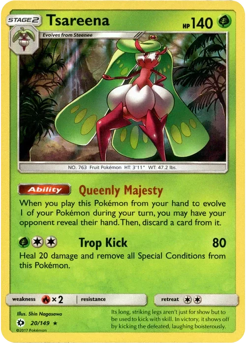 Producto - Tsareena - 20/149 - Sun and Moon - Holo