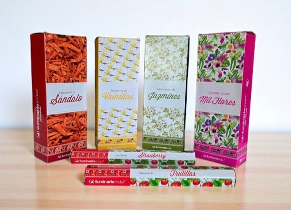 Producto - Sahumerios India Iluminate Hexagonal x15 Varillas