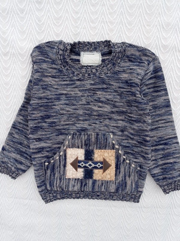 Producto - BUZO CANGURITO DE NIÑO AZUL