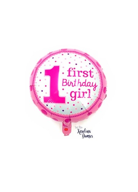 Producto - Globo Redondo 1 First Birthday 18" Rosa ó Celeste