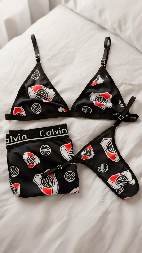 Producto - Conjunto boxer corpiño y tanga River