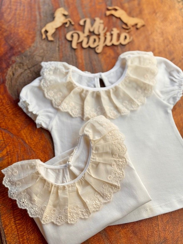 Producto - Remera Natural Beba Cuello Broderie - 3