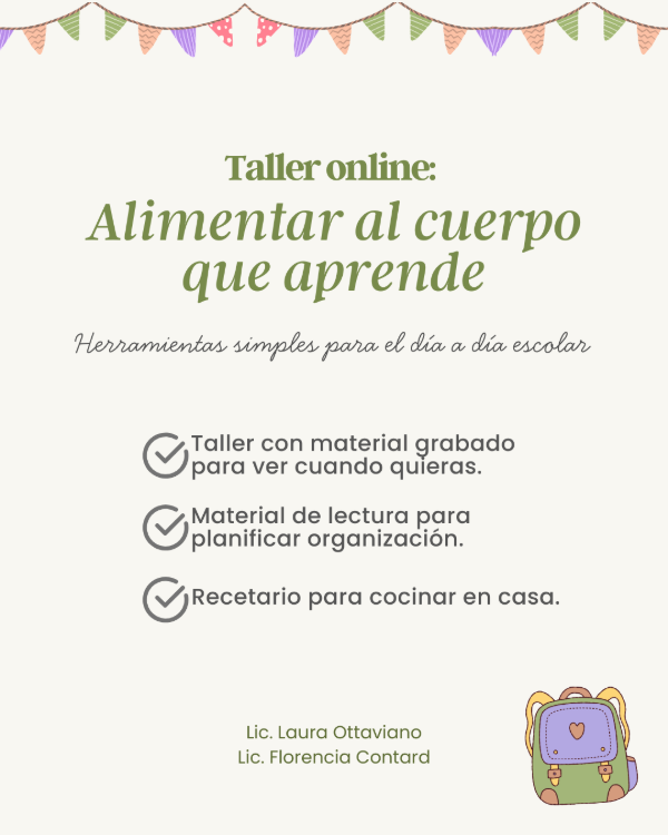 Producto - Taller Alimentar al cuerpo que aprende
