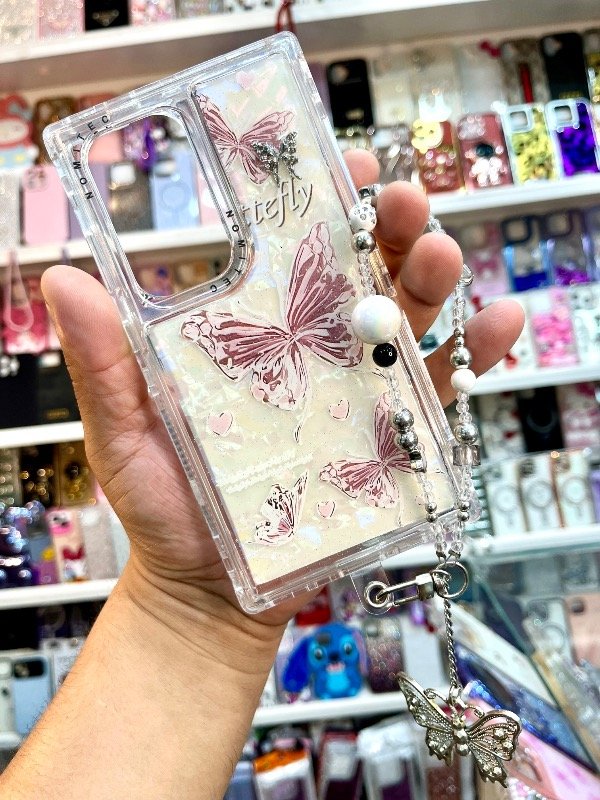 Producto - Funda 360 Mariposas con Correa Samsung S25 ultra