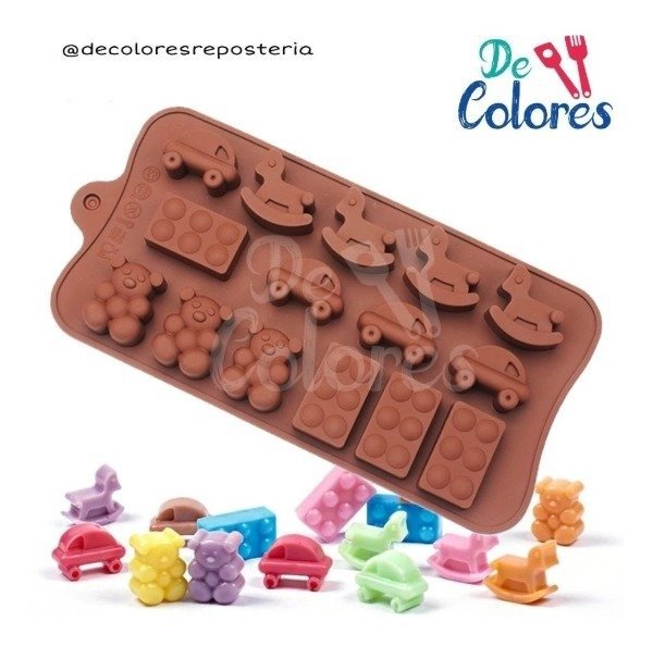 Producto - Molde silicona autos , caballito , lego