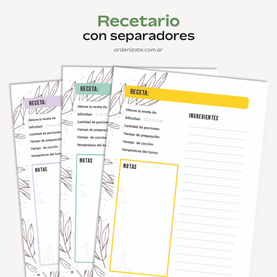 Producto - RECETARIO COLOR