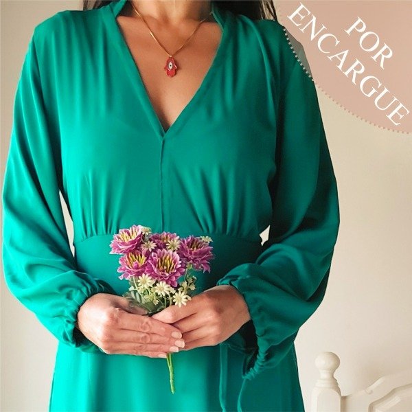 Producto - VESTIDO AFRODITA LARGO CREPE LISO