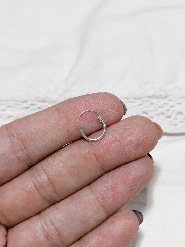 Producto - Argollita con cierre bisagra (Unidad)10mm - 1