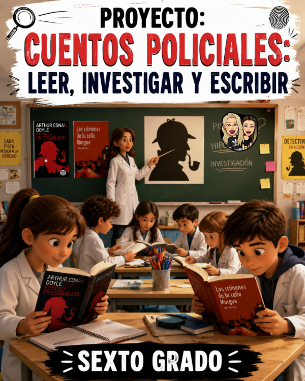 Producto - PROYECTO. CUENTOS POLICIALES. LEER, INVESTIGAR Y ESCRIBIR. SEXTO GRADO