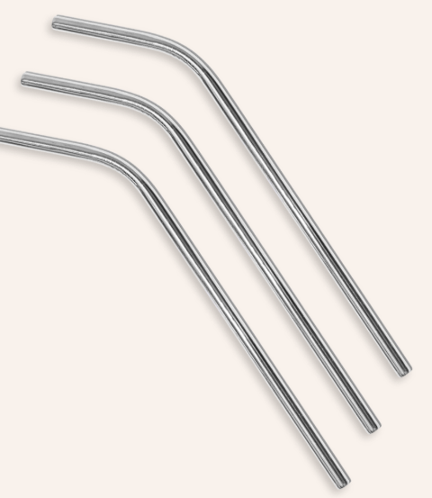 Producto - Pajita Curva y Recta de Acero Inoxidable - 1