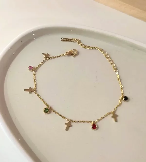 Producto - Pulseras colores de acero dorado