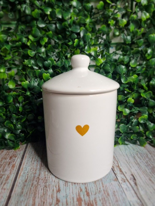 Producto - Azucarera alta corazon dorado
