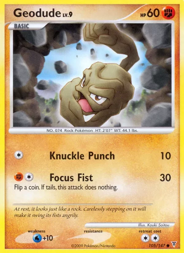 Producto - Geodude 105/147 Platinum: Supreme Victors