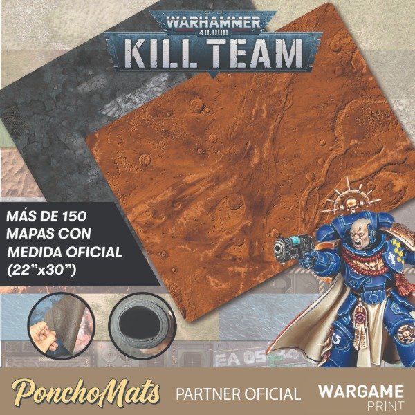 Producto - Killteam 22x30" (76x57cm) Mas de 150 Texturas para seleccionar