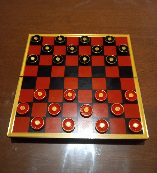 Producto - Juego de damas deluxe - plegable y magnético - 1
