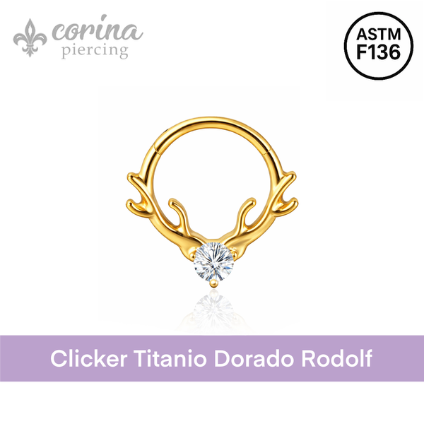 Producto - Clicker Titanio Dorado Rodolf