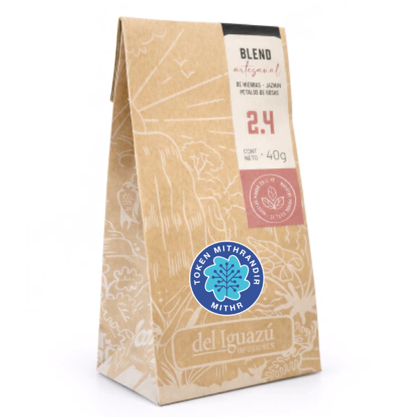 Producto - Blend Artesanal - Té Negro con Cacao, Pétalos de Rosas y Vainilla. 2.4 x 40 g