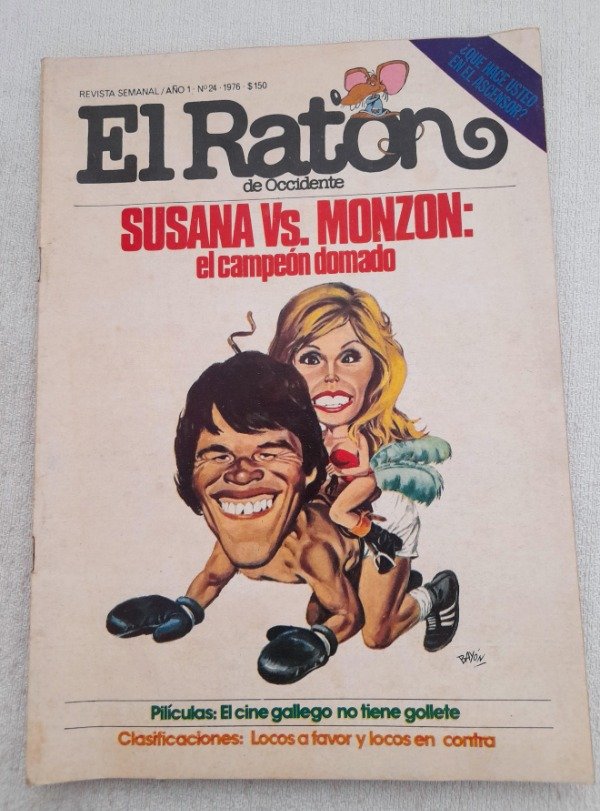 Producto - Revista El Ratón De Occidente #24 - Susana Vs Monzón -  Año 1976